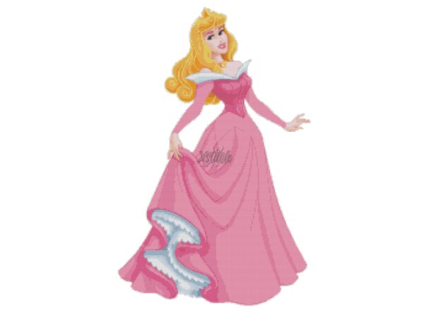Aurora Sleeping Beauty Cross Stitch Pattern PDF