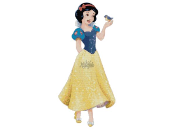 Snow White Cross Stitch Pattern PDF