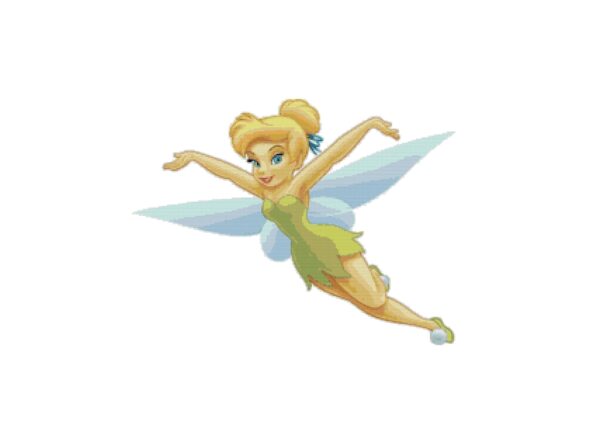 Tinker Bell Flying Fairy Cross Stitch Pattern PDF
