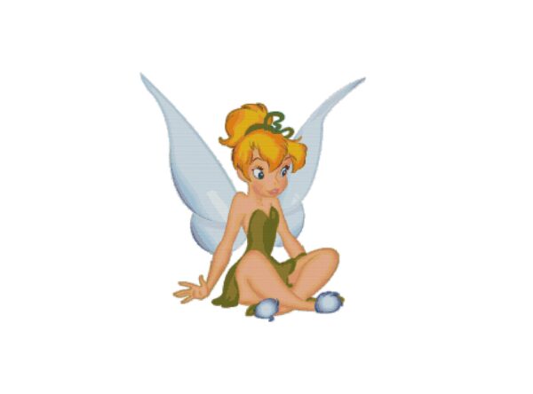 Tinker Bell Fairy Cross Stitch Pattern PDF