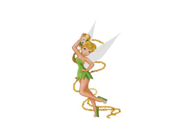 Tinker Bell Sparkling Pixie Dust Cross Stitch Pattern PDF
