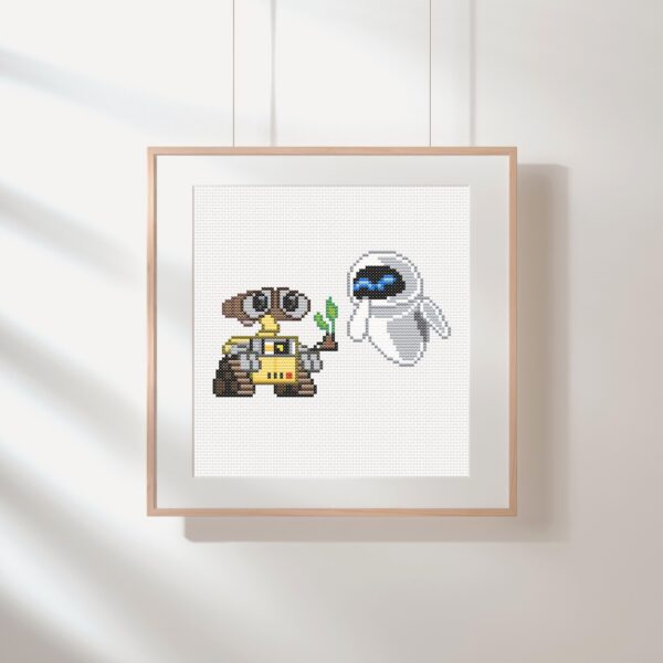 WALL-E & EVE Pixar Cross Stitch PDF