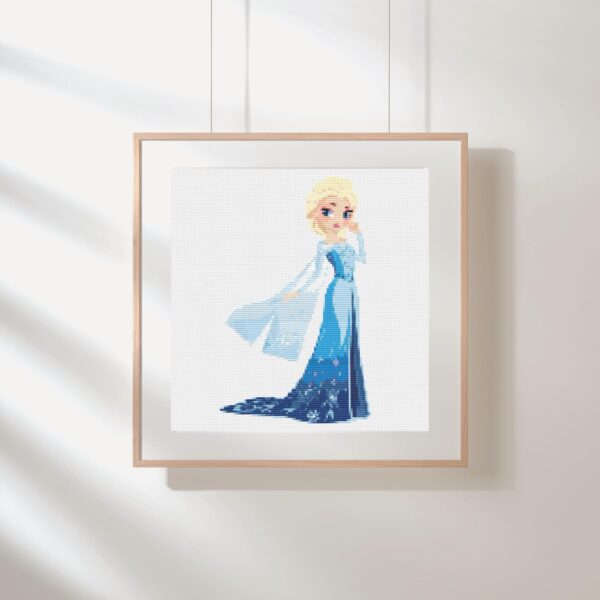 Frozen Elsa Cross Stitch Pattern PDF