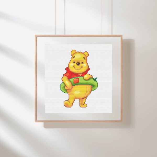 Winnie the Pooh Floatie Cross Stitch Pattern PDF