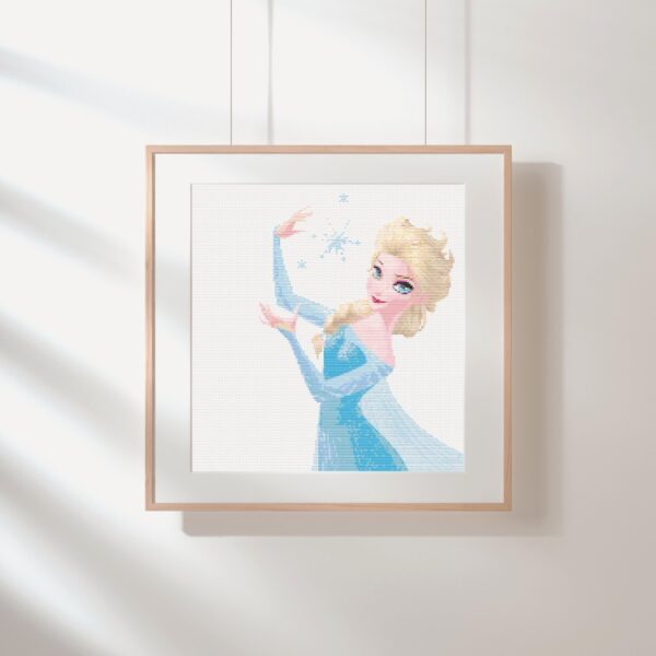 Frozen Elsa Cross Stitch Pattern PDF