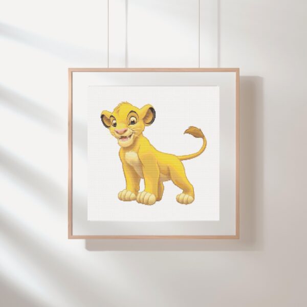 Lion King Simba Cross Stitch Pattern PDF