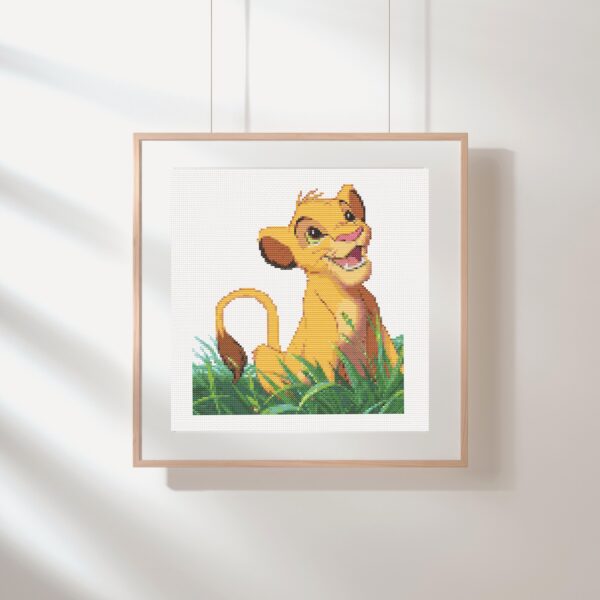 Lion King Simba Cross Stitch Pattern PDF