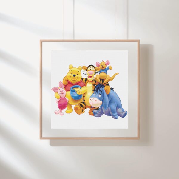 Winnie the Pooh & Friends Cross Stitch Pattern PDF