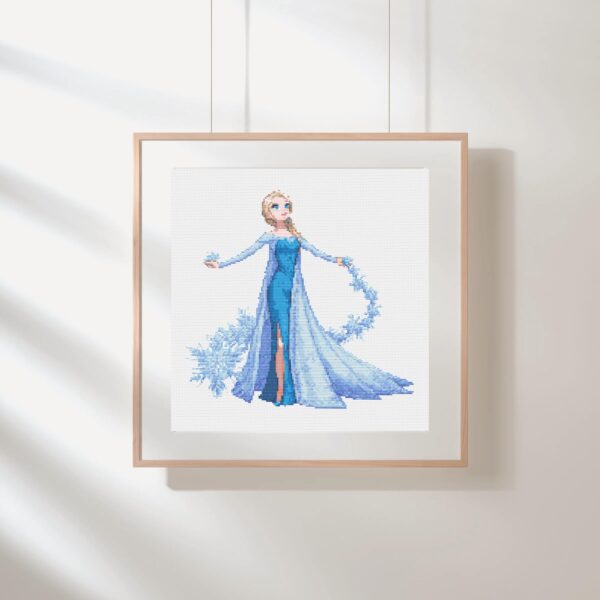 Frozen Elsa Cross Stitch Pattern PDF