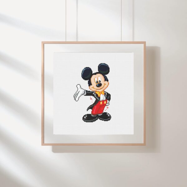Mickey Mouse Classic Tuxedo Cross Stitch Pattern PDF
